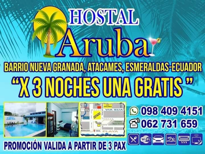 Hostal Aruba Atacames Esterno foto